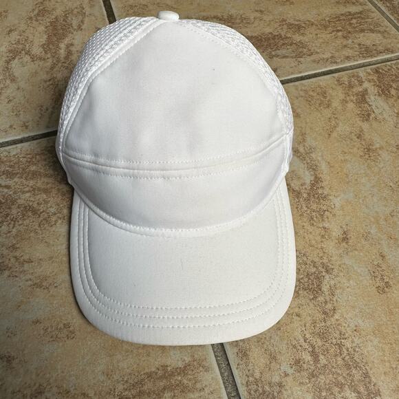 Lululemon White Baseball Hat Cap Adjustable SnapBack Running Fitness Workout - Picture 2 of 10